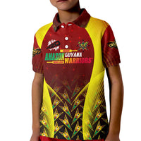 Personalised Guyana Cricket Amazon Warriors Kid Polo Shirt Unleashing the Power Battle Mode