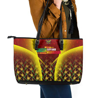Guyana Cricket Amazon Warriors Leather Tote Bag Unleashing the Power Battle Mode
