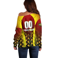 Personalised Guyana Cricket Amazon Warriors Off Shoulder Sweater Unleashing the Power Battle Mode