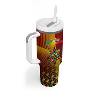 Guyana Cricket Amazon Warriors Tumbler With Handle Unleashing the Power Battle Mode