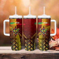 Guyana Cricket Amazon Warriors Tumbler With Handle Unleashing the Power Battle Mode