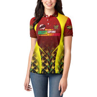 Personalised Guyana Cricket Amazon Warriors Women Polo Shirt Unleashing the Power Battle Mode