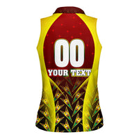 Personalised Guyana Cricket Amazon Warriors Women Sleeveless Polo Shirt Unleashing the Power Battle Mode