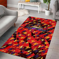Trinidad and Tobago Cricket Knight Riders Area Rug Trinbago’s Thunder Charge