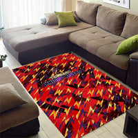 Trinidad and Tobago Cricket Knight Riders Area Rug Trinbago’s Thunder Charge