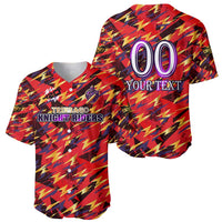 Personalised Trinidad and Tobago Cricket Knight Riders Baseball Jersey Trinbago’s Thunder Charge