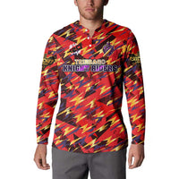 Personalised Trinidad and Tobago Cricket Knight Riders Button Sweatshirt Trinbago’s Thunder Charge