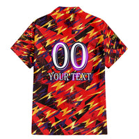 Personalised Trinidad and Tobago Cricket Knight Riders Family Matching Mermaid Dress and Hawaiian Shirt Trinbago’s Thunder Charge