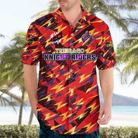 Personalised Trinidad and Tobago Cricket Knight Riders Hawaiian Shirt Trinbago’s Thunder Charge