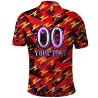 Personalised Trinidad and Tobago Cricket Knight Riders Polo Shirt Trinbago’s Thunder Charge