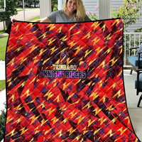 Trinidad and Tobago Cricket Knight Riders Quilt Trinbago’s Thunder Charge