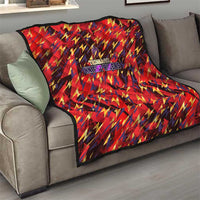 Trinidad and Tobago Cricket Knight Riders Quilt Trinbago’s Thunder Charge