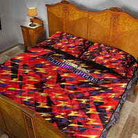 Trinidad and Tobago Cricket Knight Riders Quilt Bed Set Trinbago’s Thunder Charge