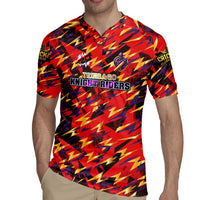 Personalised Trinidad and Tobago Cricket Knight Riders Rugby Jersey Trinbago’s Thunder Charge