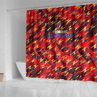 Trinidad and Tobago Cricket Knight Riders Shower Curtain Trinbago’s Thunder Charge