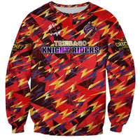 Personalised Trinidad and Tobago Cricket Knight Riders Sweatshirt Trinbago’s Thunder Charge