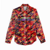 Personalised Trinidad and Tobago Cricket Knight Riders Women Casual Shirt Trinbago’s Thunder Charge