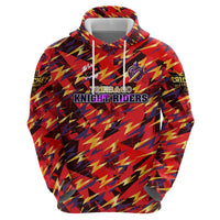 Personalised Trinidad and Tobago Cricket Knight Riders Zip Hoodie Trinbago’s Thunder Charge