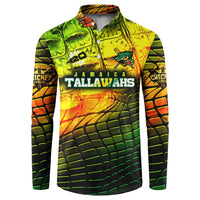 Personalised Jamaica Cricket Tallawahs Button Sweatshirt Striking with Reggae Firepower