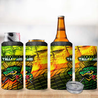 Jamaica Cricket Tallawahs 4 in 1 Can Cooler Tumbler Striking with Reggae Firepower