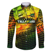 Personalised Jamaica Cricket Tallawahs Family Matching Off The Shoulder Long Sleeve Dress and Hawaiian Shirt Striking with Reggae Firepower