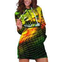 Personalised Jamaica Cricket Tallawahs Hoodie Dress Striking with Reggae Firepower