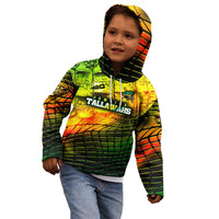 Personalised Jamaica Cricket Tallawahs Kid Hoodie Striking with Reggae Firepower