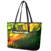 Jamaica Cricket Tallawahs Leather Tote Bag Striking with Reggae Firepower