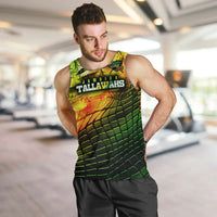 Personalised Jamaica Cricket Tallawahs Men Tank Top Striking with Reggae Firepower