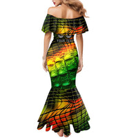 Personalised Jamaica Cricket Tallawahs Mermaid Dress Striking with Reggae Firepower