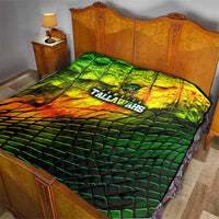 Jamaica Cricket Tallawahs Quilt Striking with Reggae Firepower