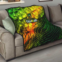 Jamaica Cricket Tallawahs Quilt Striking with Reggae Firepower