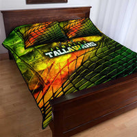 Jamaica Cricket Tallawahs Quilt Bed Set Striking with Reggae Firepower