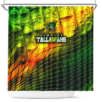 Jamaica Cricket Tallawahs Shower Curtain Striking with Reggae Firepower