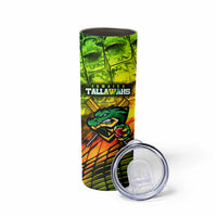 Jamaica Cricket Tallawahs Skinny Tumbler Striking with Reggae Firepower