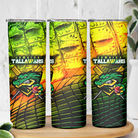 Jamaica Cricket Tallawahs Skinny Tumbler Striking with Reggae Firepower