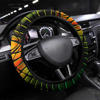 Jamaica Cricket Tallawahs Steering Wheel Cover Striking with Reggae Firepower