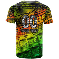 Personalised Jamaica Cricket Tallawahs T Shirt Striking with Reggae Firepower
