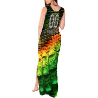 Personalised Jamaica Cricket Tallawahs Tank Maxi Dress Striking with Reggae Firepower