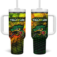 Jamaica Cricket Tallawahs Tumbler With Handle Striking with Reggae Firepower