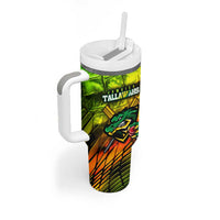 Jamaica Cricket Tallawahs Tumbler With Handle Striking with Reggae Firepower