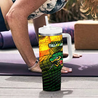 Jamaica Cricket Tallawahs Tumbler With Handle Striking with Reggae Firepower