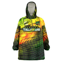 Personalised Jamaica Cricket Tallawahs Wearable Blanket Hoodie Striking with Reggae Firepower