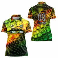 Personalised Jamaica Cricket Tallawahs Women Polo Shirt Striking with Reggae Firepower