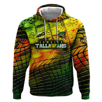Personalised Jamaica Cricket Tallawahs Zip Hoodie Striking with Reggae Firepower