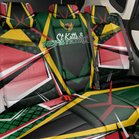 St Kitts and Nevis Cricket Patriots Back Car Seat Cover Rising with Caribbean Battlefield
