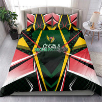 St Kitts and Nevis Cricket Patriots Bedding Set Rising with Caribbean Battlefield