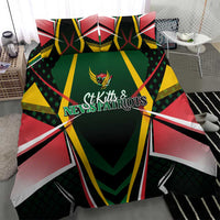 St Kitts and Nevis Cricket Patriots Bedding Set Rising with Caribbean Battlefield