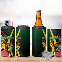 St Kitts and Nevis Cricket Patriots 4 in 1 Can Cooler Tumbler Rising with Caribbean Battlefield