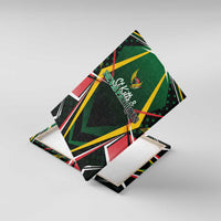 St Kitts and Nevis Cricket Patriots Canvas Wall Art Rising with Caribbean Battlefield